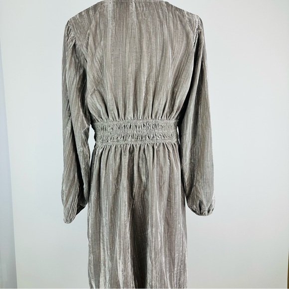 GAP Velvet Smocked Dress Size Large Petite - Picture 11 of 14